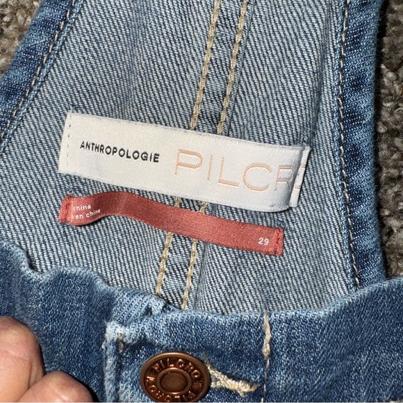 Pilcro by Anthropologie denim Shortalls size 29 - Picture 3 of 11